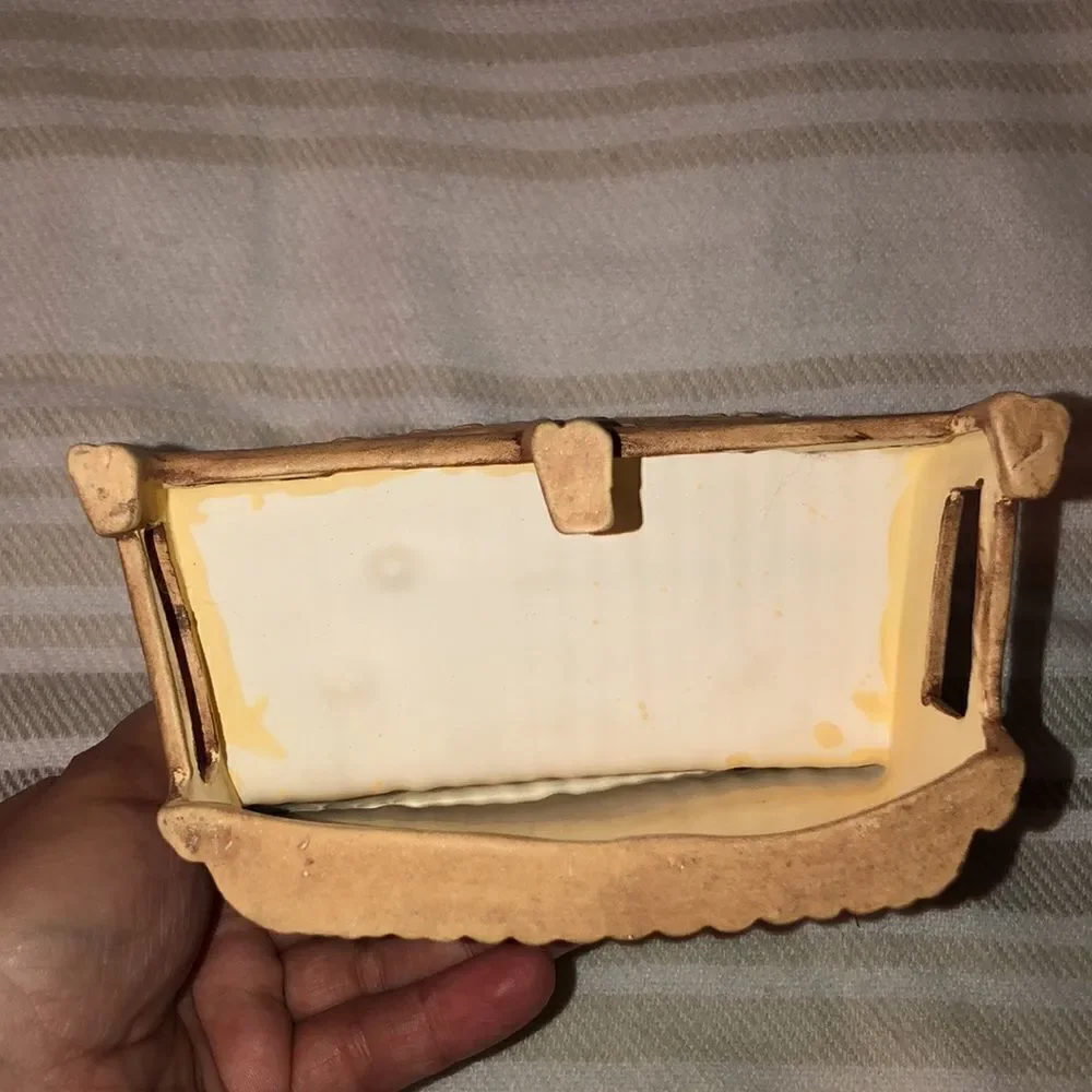 Handmade Ceramic Bench Candle Holder Decor
